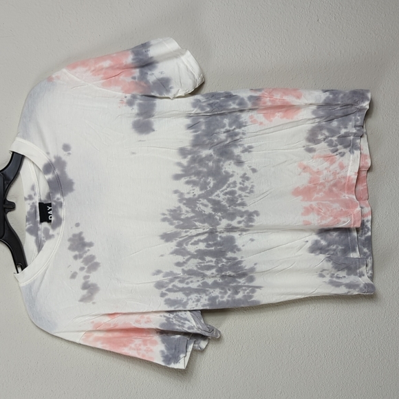 Free People Tops - Free People X Day Dreamer Collab Tie Dye Shirt Womens Large White Grey Pink
